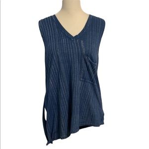 ANTHROPOLOGIE Cloth and stone asymmetrical tank